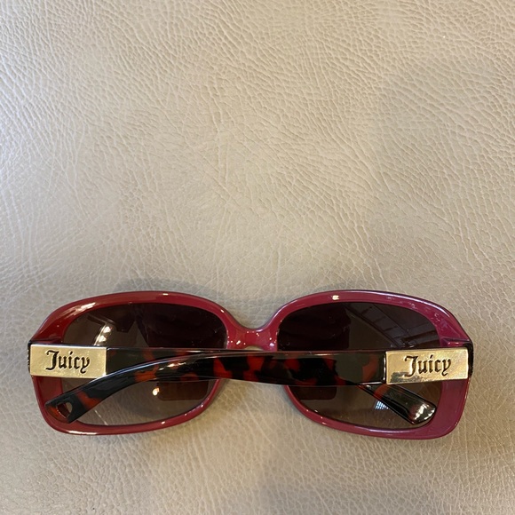 Y2K Oversized Juicy Couture Tortoise/Fuchsia Sunglasses - Picture 9 of 9